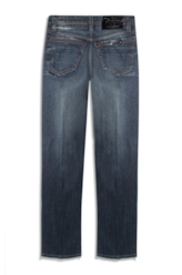 Visco Indigo Elastic (Reta) Filigrana Lav.Escuro C/ Matiz+3d