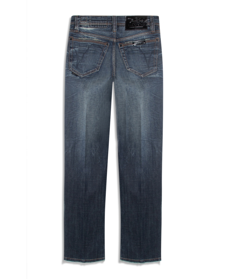 Visco Indigo Elastic (Reta) Filigrana Lav.Escuro C/ Matiz+3d