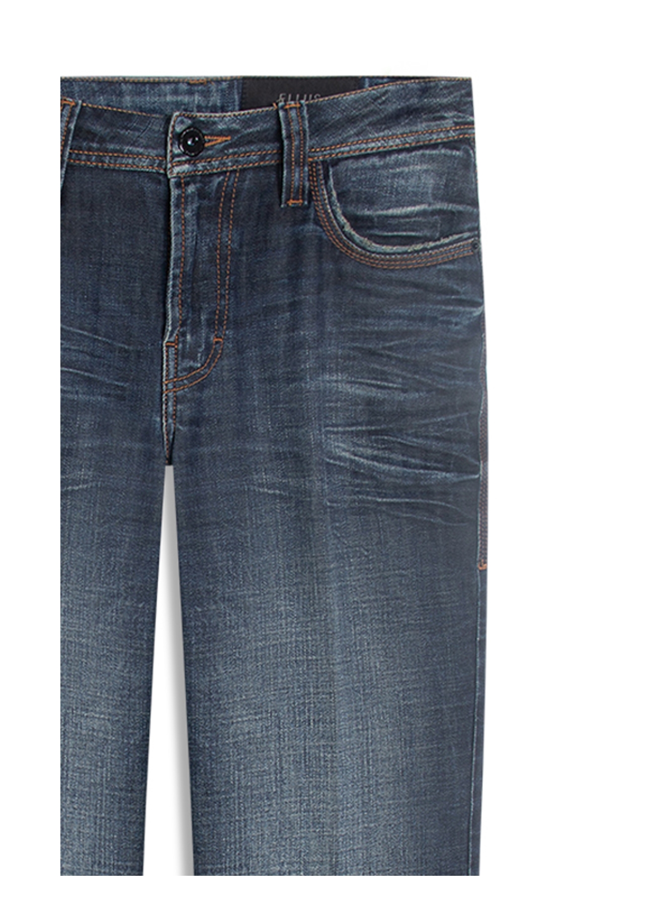 Visco Indigo Elastic (Reta) Filigrana Lav.Escuro C/ Matiz+3d