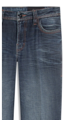 Visco Indigo Elastic (Reta) Filigrana Lav.Escuro C/ Matiz+3d