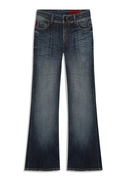 Visco Indigo Elastic (Skinny Flare) Fili Lav.Escuro C/ Matiz+3d