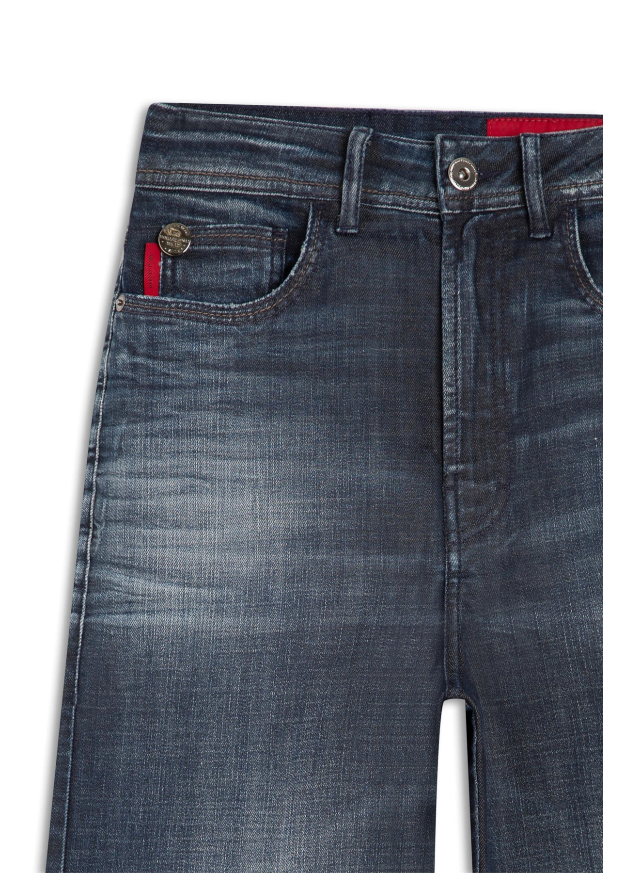 Visco Indigo Elastic (Wide Leg Cropped) 1616-Lav.Escuro C/ 3d