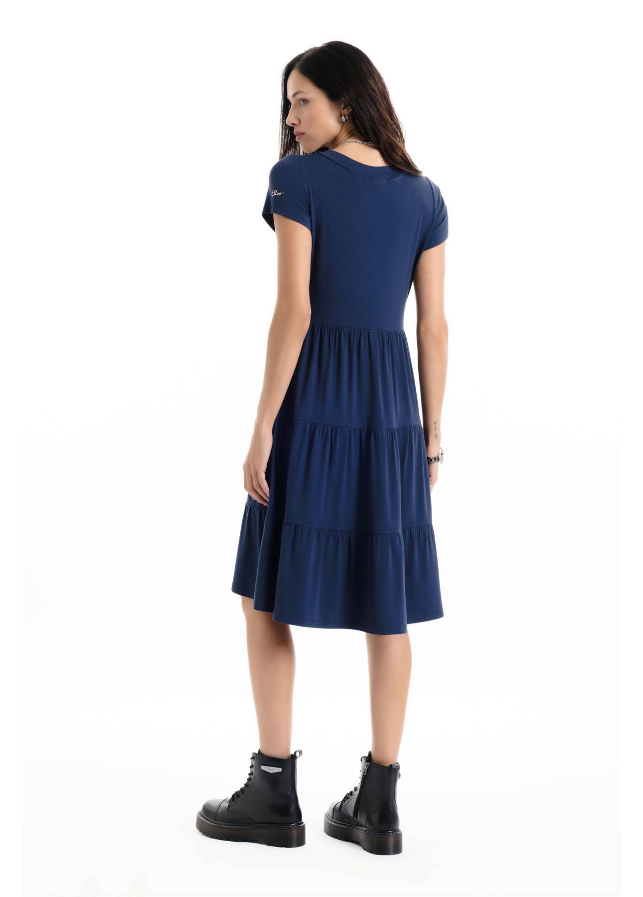 Visco Lycra Knee Marinho