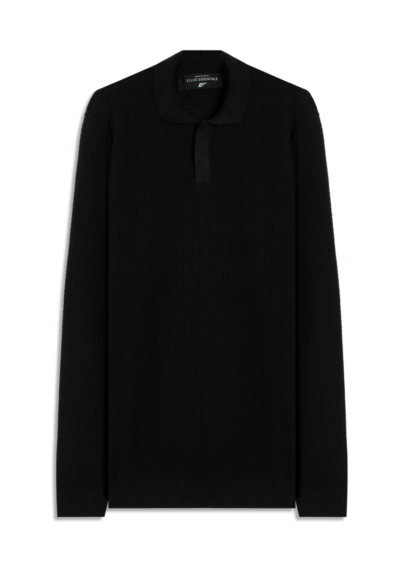 Visco Mescla Polo Quadrile Hidden Plkt m  Preto Mescla