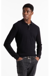 Visco Mescla Polo Quadrile Hidden Plkt m  Preto Mescla