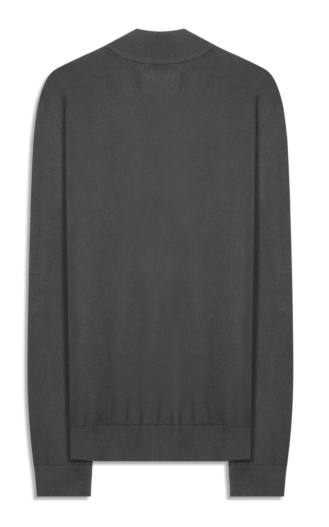 Visco Nylon Zipper Sweater Grafite