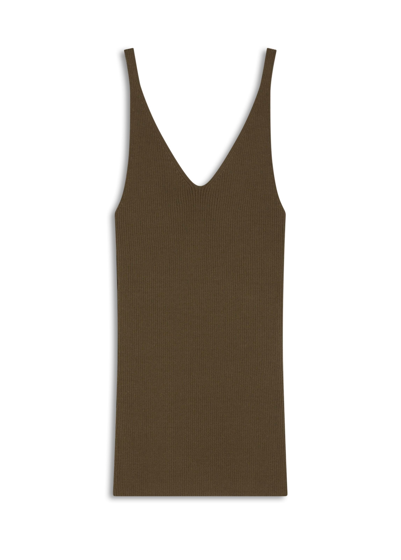 Visco Ribbed Metal Heart Knit Musgo