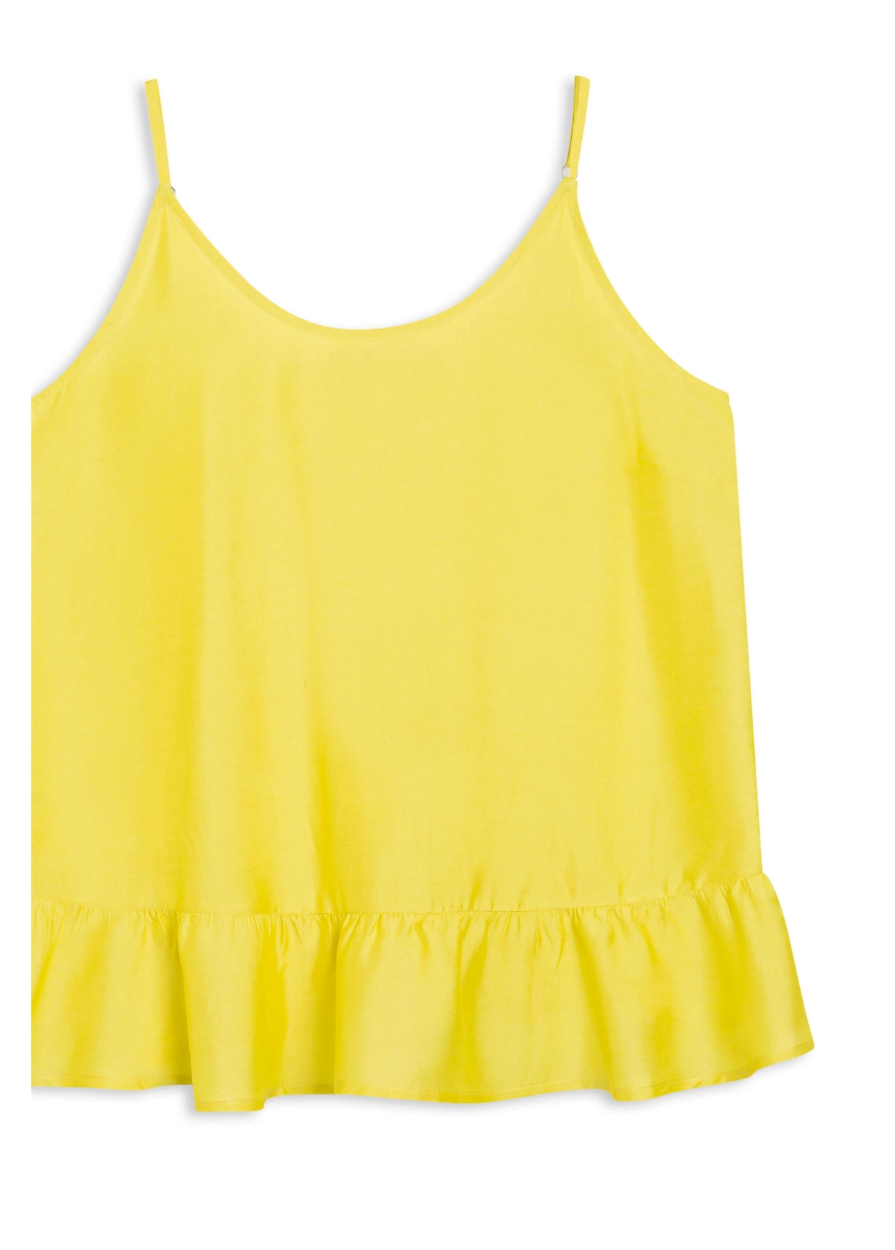 Visco Ruffle Sleeveless Amarelo Claro