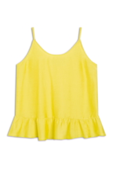 Visco Ruffle Sleeveless Amarelo Claro