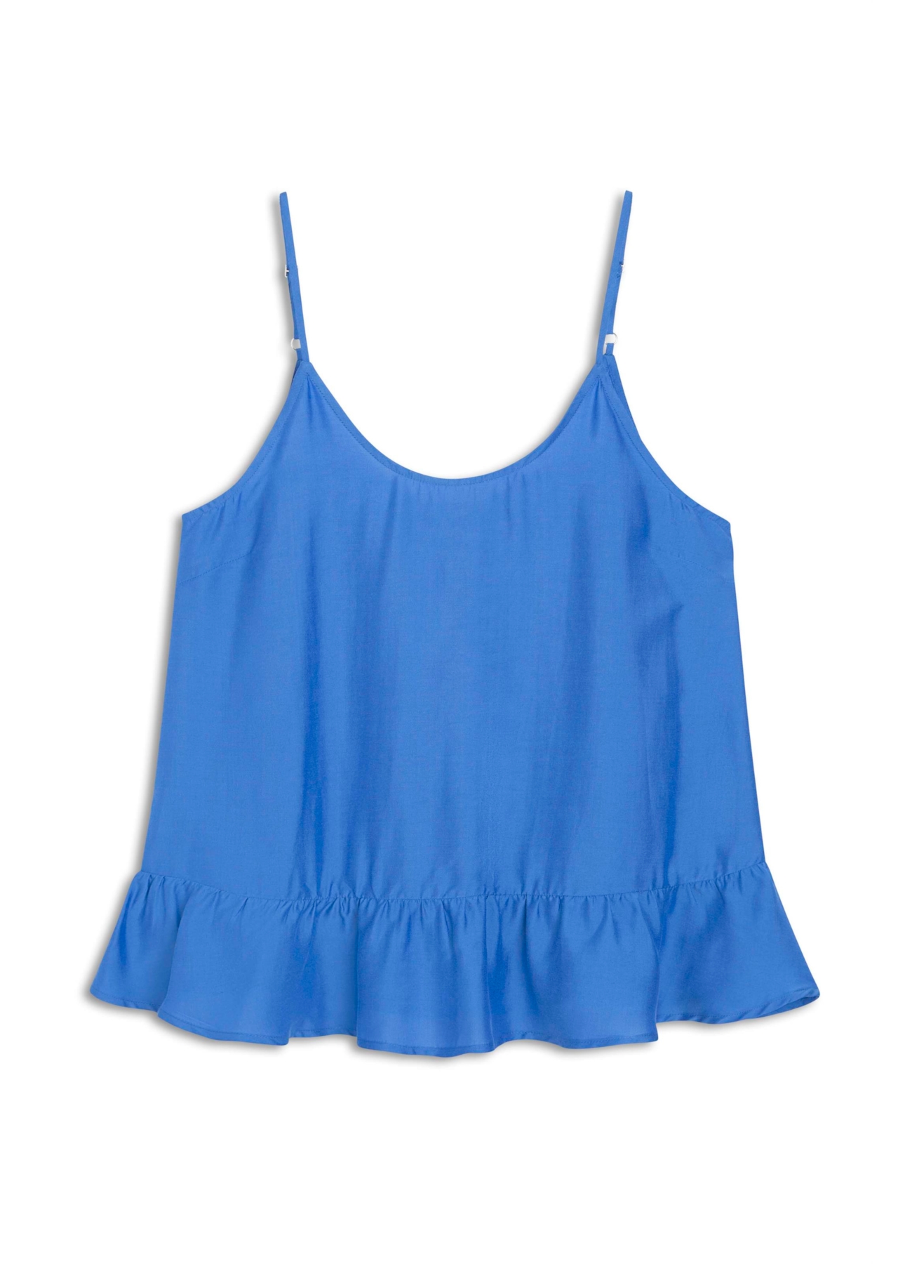 Visco Ruffle Sleeveless Azul Pervante