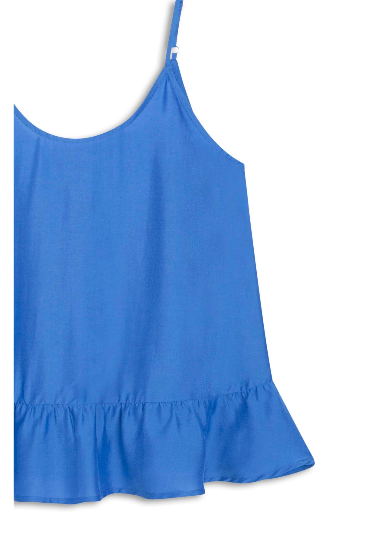 Visco Ruffle Sleeveless Azul Pervante