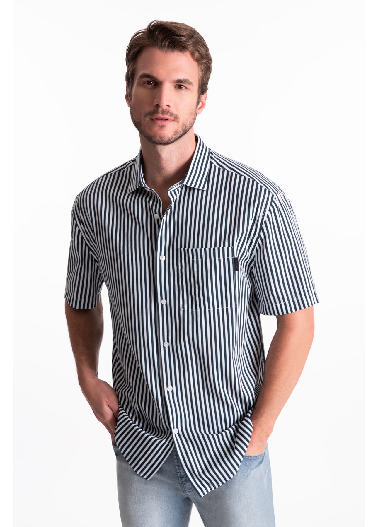 Visco Stripes Loose New Italian Mc Branco