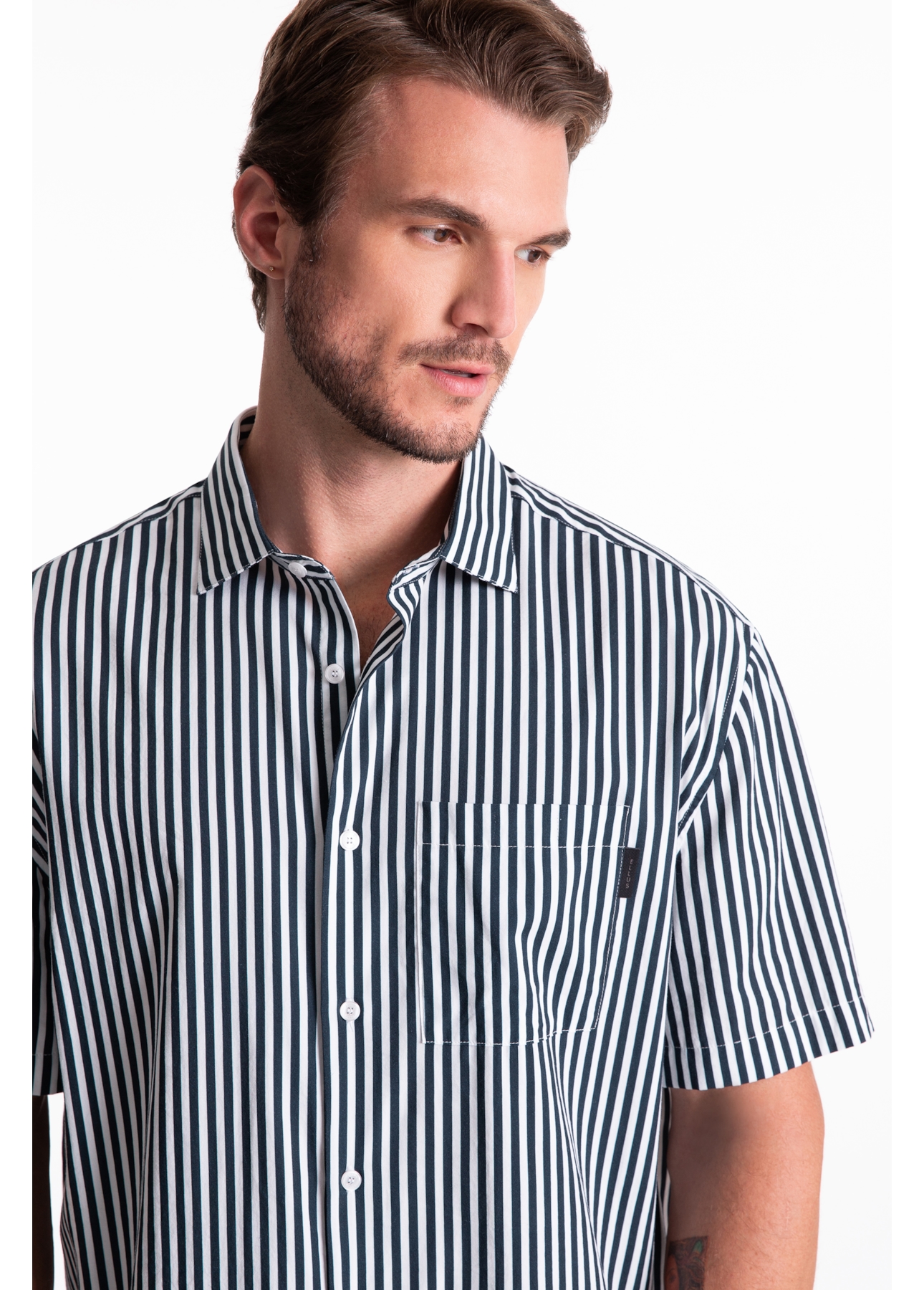Visco Stripes Loose New Italian Mc Branco