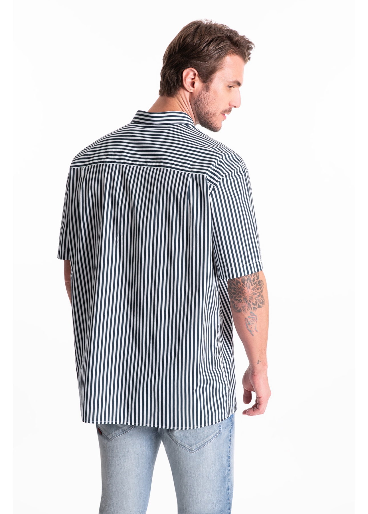 Visco Stripes Loose New Italian Mc Branco