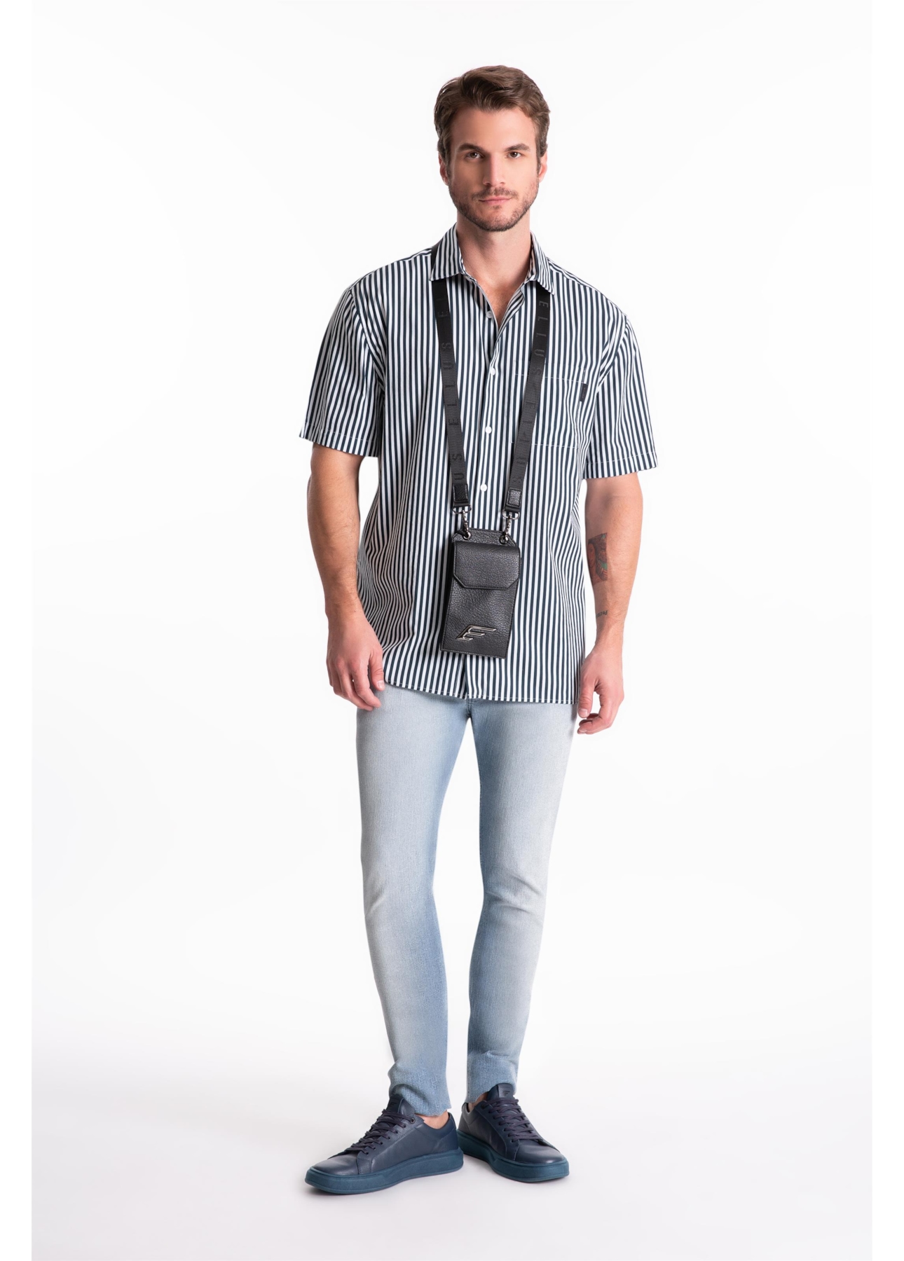 Visco Stripes Loose New Italian Mc Branco