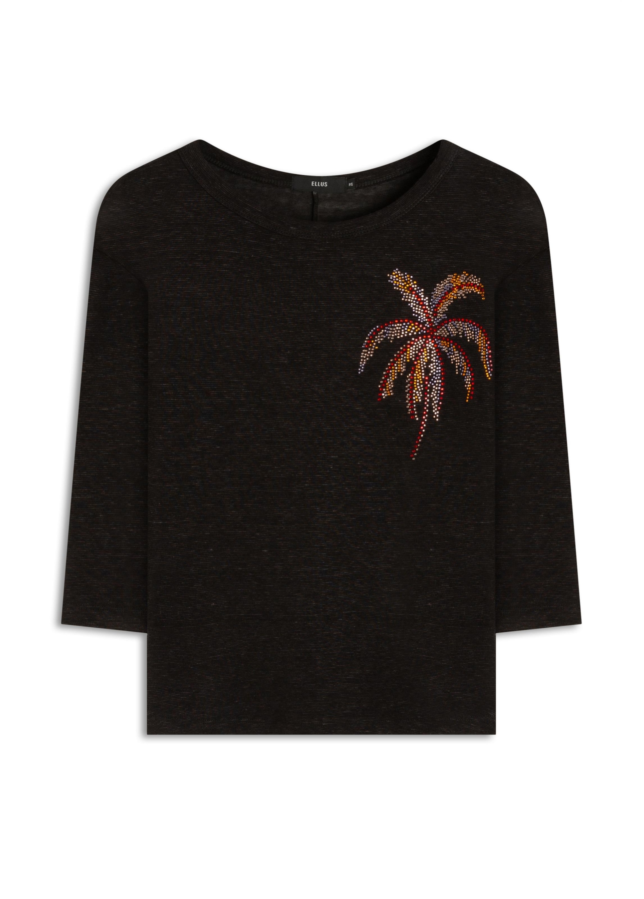 Viscolinho 3/4 Sleeve Preto