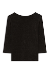 Viscolinho 3/4 Sleeve Preto