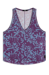 Viscolinho Mosaico v Neck Trapezio Padrao 1