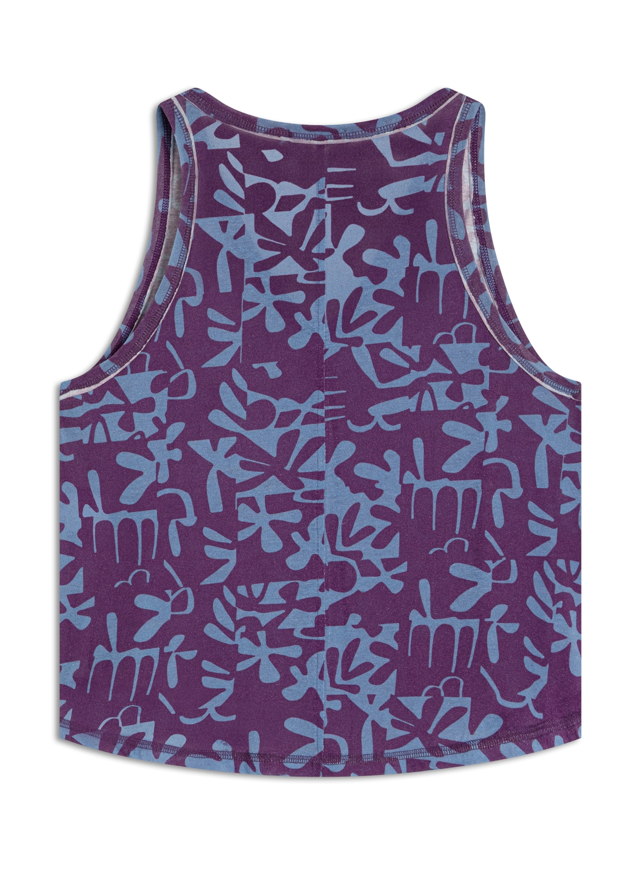 Viscolinho Mosaico v Neck Trapezio Padrao 1