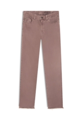 White Denim Ii Mom Purple Gray
