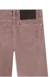 White Denim Ii Mom Purple Gray