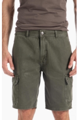 White Denim Iii Long Cargo Verde Escuro