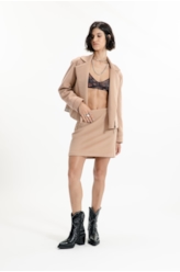 Wool Cashmere Mini Bege