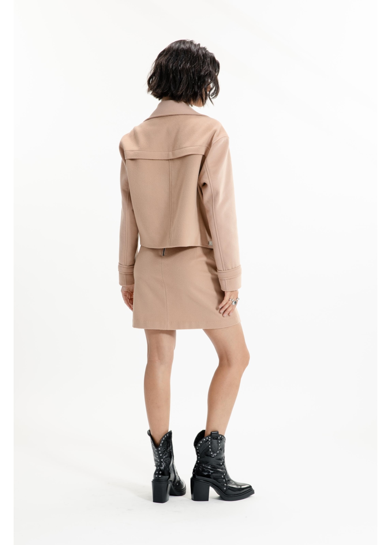 Wool Cashmere Mini Bege