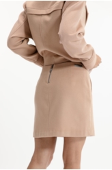 Wool Cashmere Mini Bege