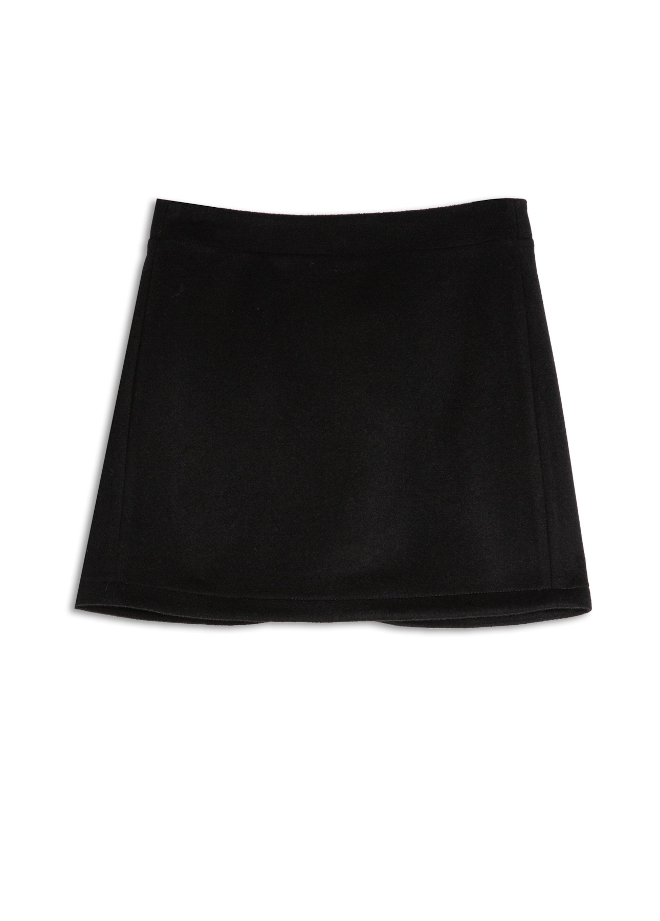 Wool Cashmere Straight Preto