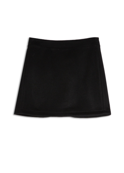 Wool Cashmere Straight Preto