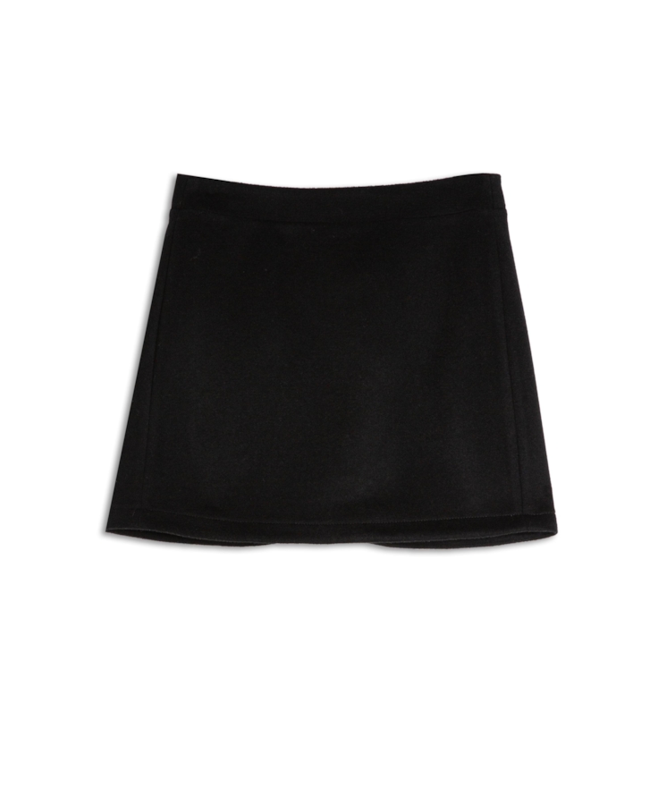 Wool Cashmere Straight Preto