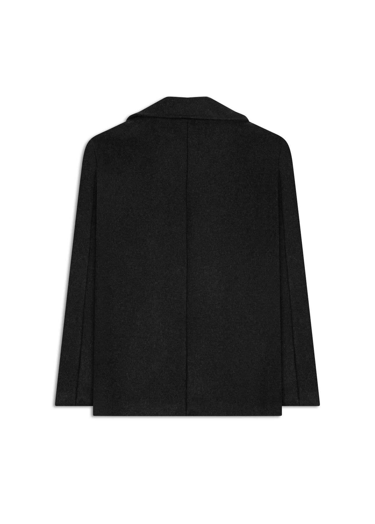Wool Coat Ziper Chumbo Mescla