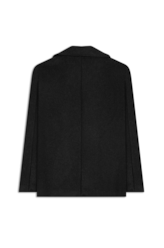 Wool Coat Ziper Chumbo Mescla