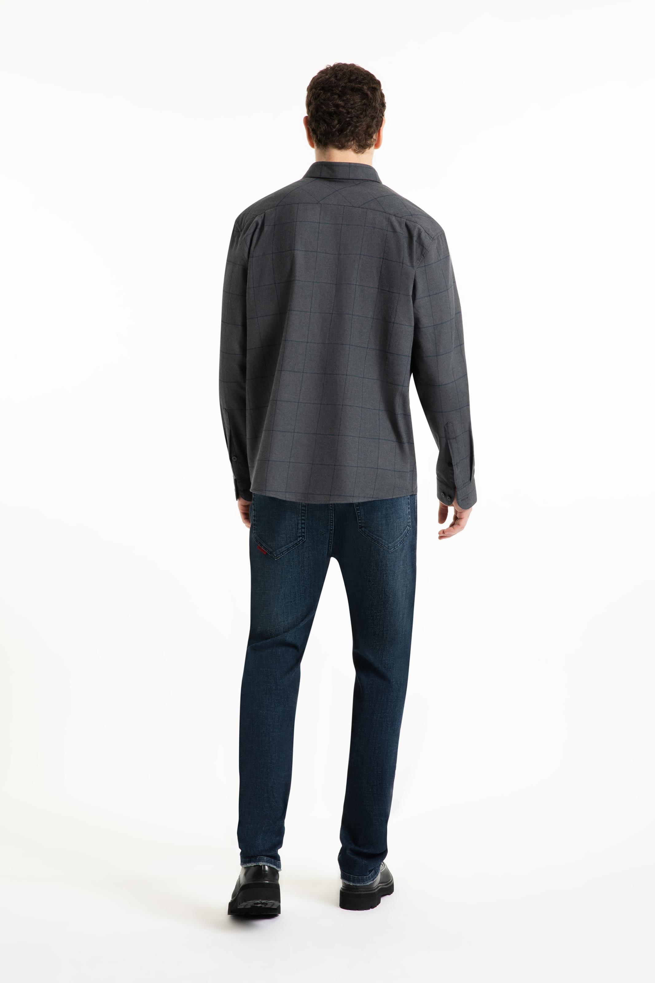 Camisa Wool Touch Oslo Classic Irish Grafite