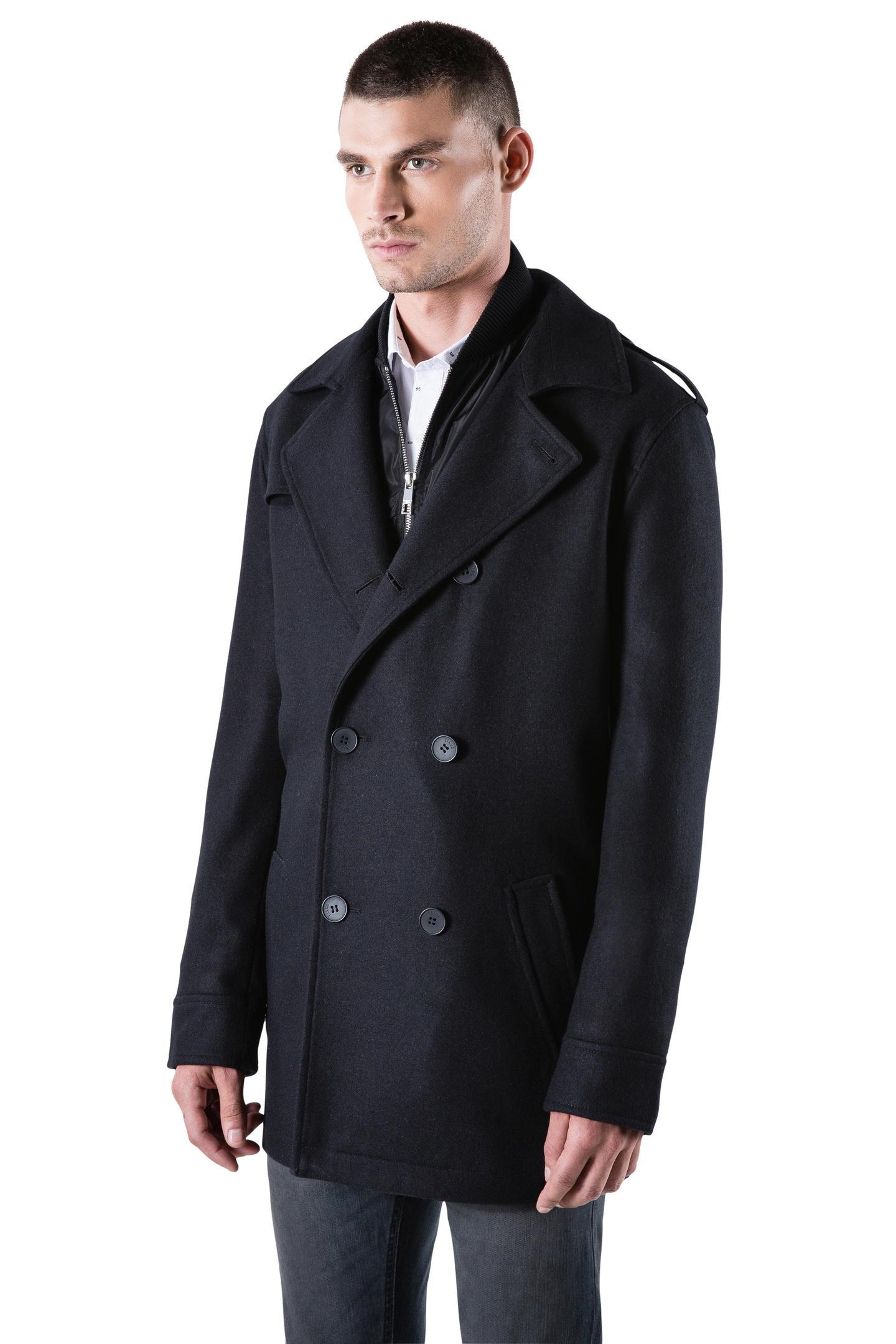 Wool Trench Coat Preto