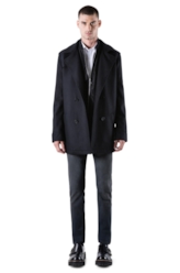 Wool Trench Coat Preto