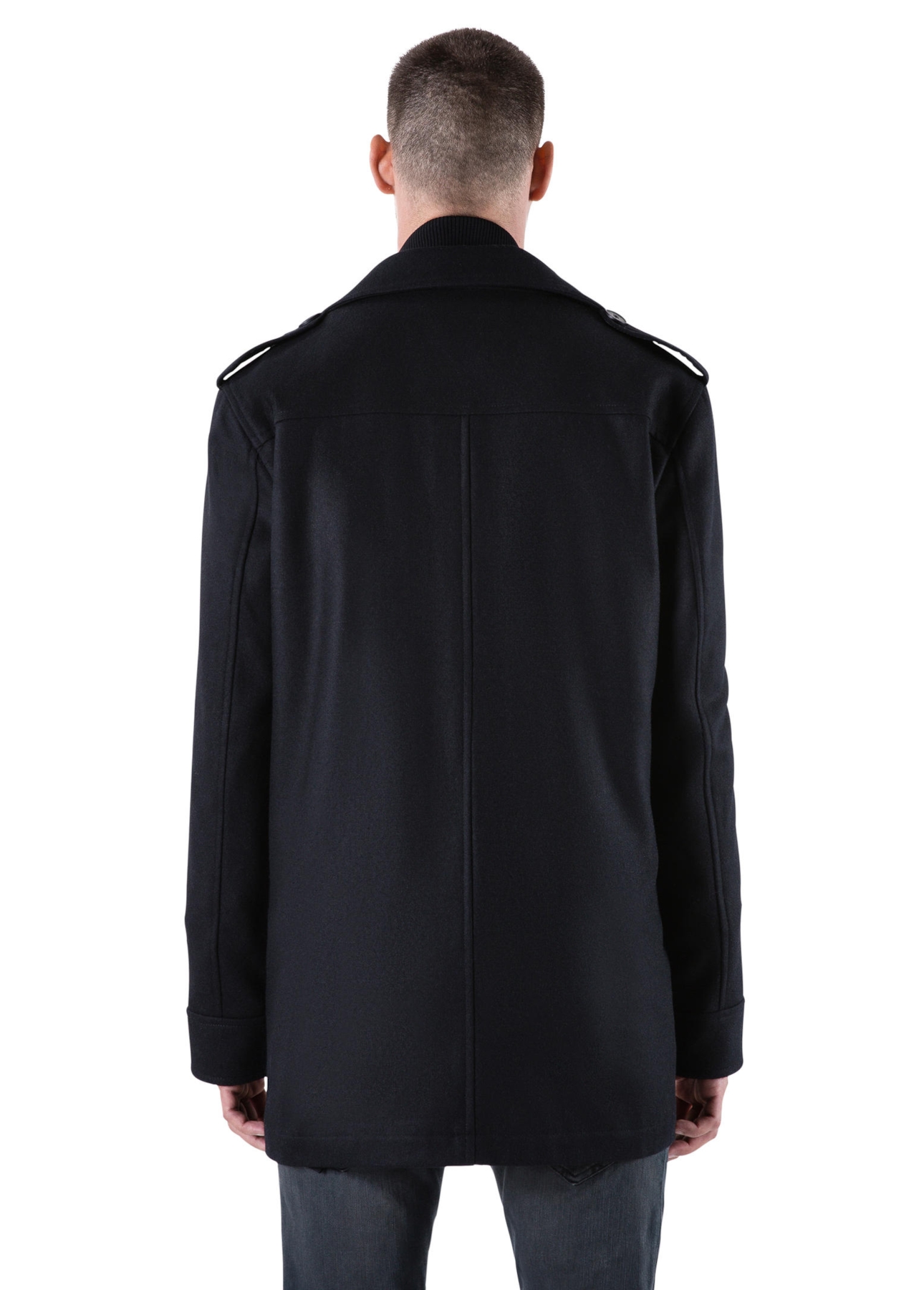 Wool Trench Coat Preto