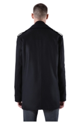Wool Trench Coat Preto