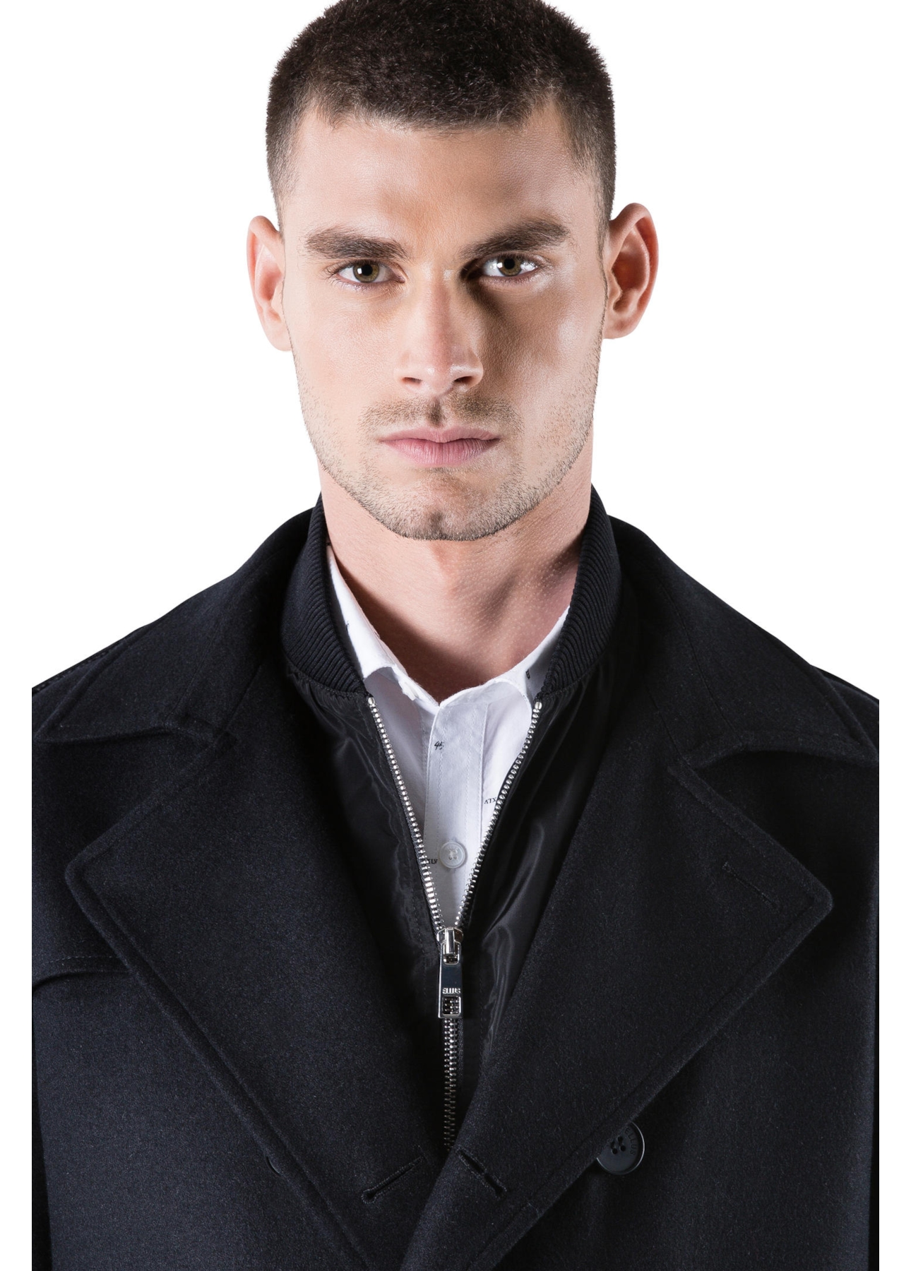 Wool Trench Coat Preto