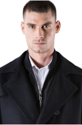Wool Trench Coat Preto